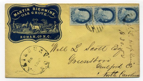 Salisbury, NC, Rowan County, August, 1860